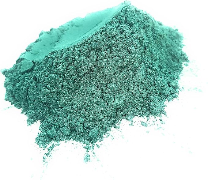Pearl Mica Powder Pigment Dye - 500 grams (1.1 lbs) - Best Bulk Price for Fine Arts, Crafting, Painting, Bath bomb Soap Candle Slime Jewelry Making, Epoxy Resin, Woodworking (Green AG11)