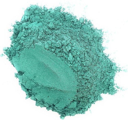 Pearl Mica Powder Pigment Dye - 500 grams (1.1 lbs) - Best Bulk Price for Fine Arts, Crafting, Painting, Bath bomb Soap Candle Slime Jewelry Making, Epoxy Resin, Woodworking (Green AG11)