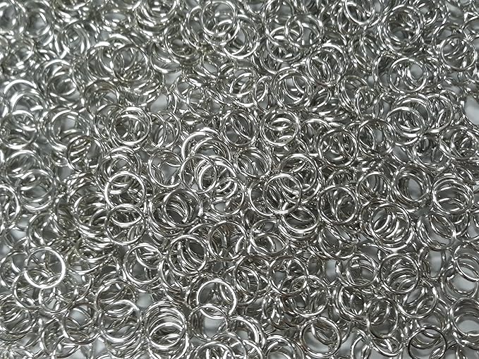 1 Pound Bright Aluminum Chainmail Jump Rings 16G 3/8" ID (2300+ Rings)