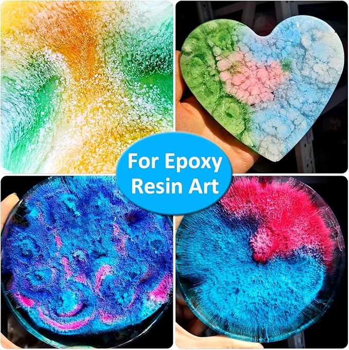 Alcohol Ink Set - 26 Bottles Vibrant Colors Alcohol Inks, High Concentrated Resin Ink, 10 Colors Metallic Alcohol Pigment Resin, Alcohol Based Ink for Epoxy Resin, Fluid Art Painting, Glass - 0.35oz