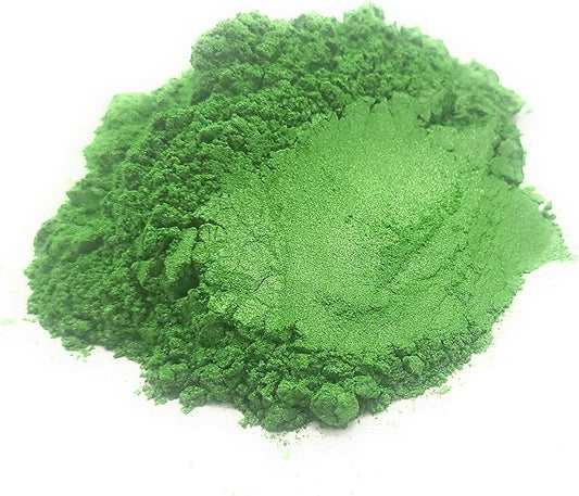 Pearl Mica Powder Pigment Dye - 500 grams (1.1 lbs) - Best Bulk Price for Fine Arts, Crafting, Painting, Bath bomb Soap Candle Slime Jewelry Making, Epoxy Resin, Woodworking (Green AG16)