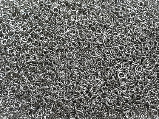 1/2 Pound Bright Aluminum Chainmail Jump Rings 18G 3/16" ID (4000+ Rings)