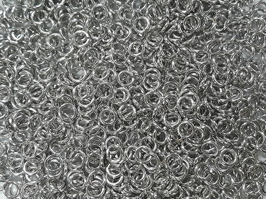 1 Pound Bright Aluminum Chainmail Jump Rings 14G 1/4" ID (2000+ Rings)
